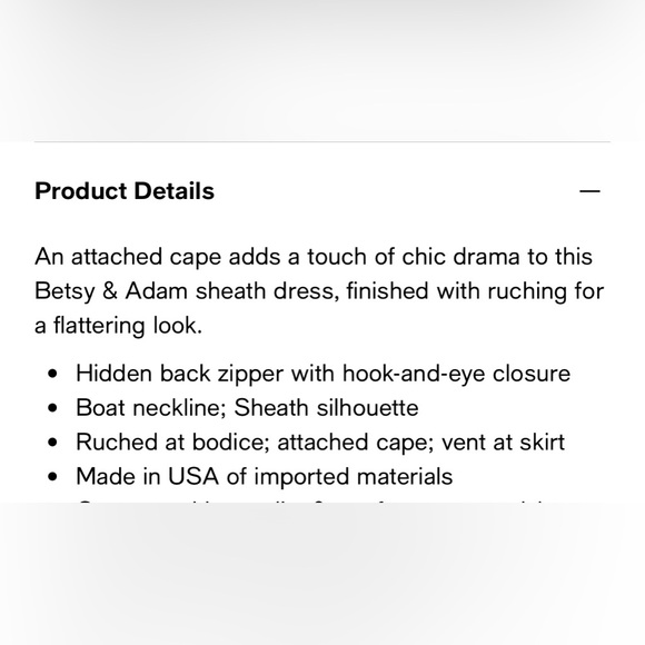 Betsy & Adam Red Caped Sheath Dress Size 10 Brand new with tags - Picture 10 of 11